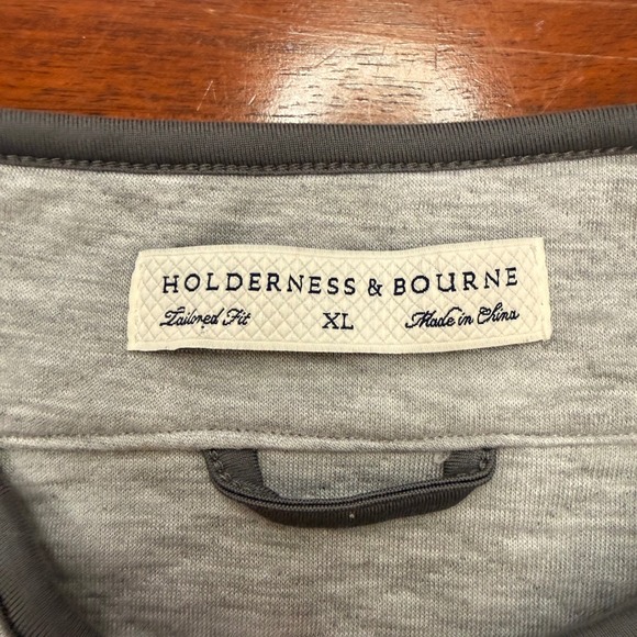 Holderness & Bourne Sullivan Pullover Heathered Gray Tailored Fit Sweater XL - Picture 6 of 14